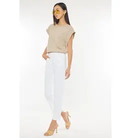 Lili Lu KanCan High Rise Button Fly Jean With Frayed Hem