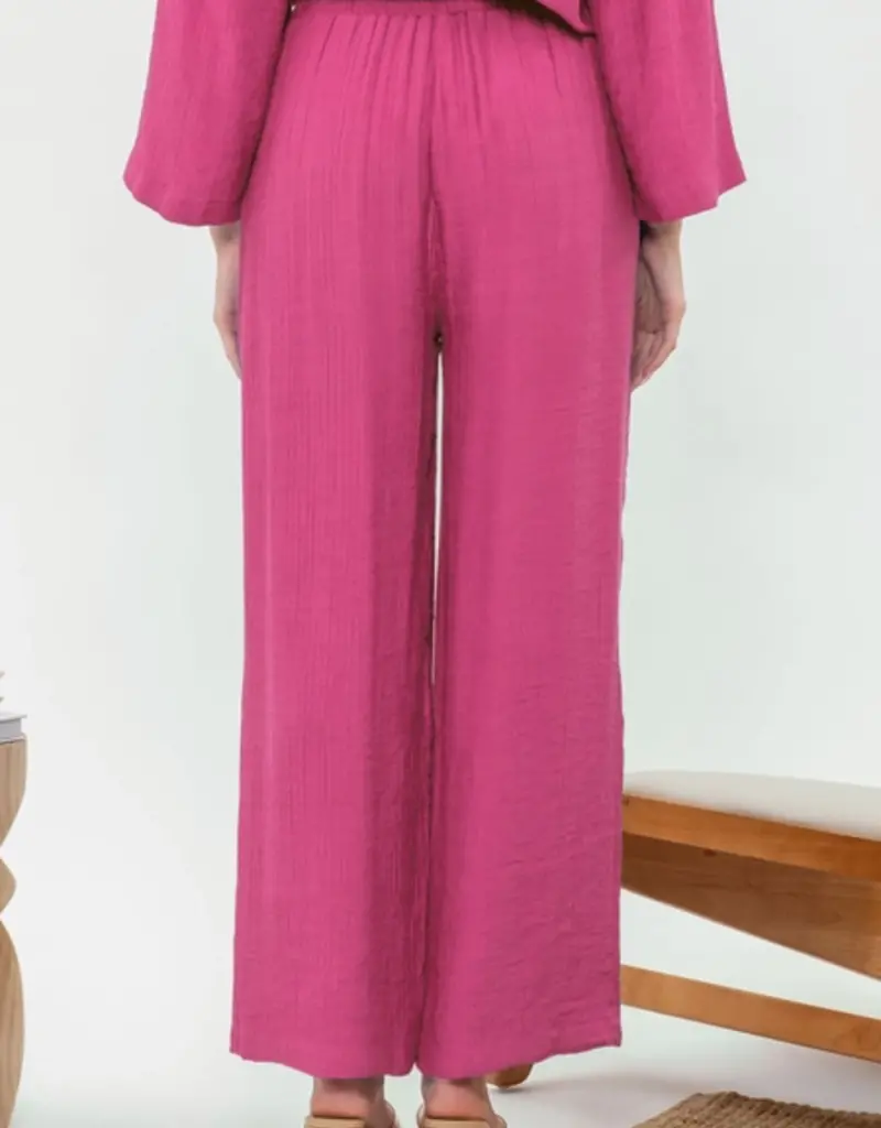 Lili Lu LIGHTWEIGHT  ELASTIC WAIST WITH SIDE POCKETS PANT