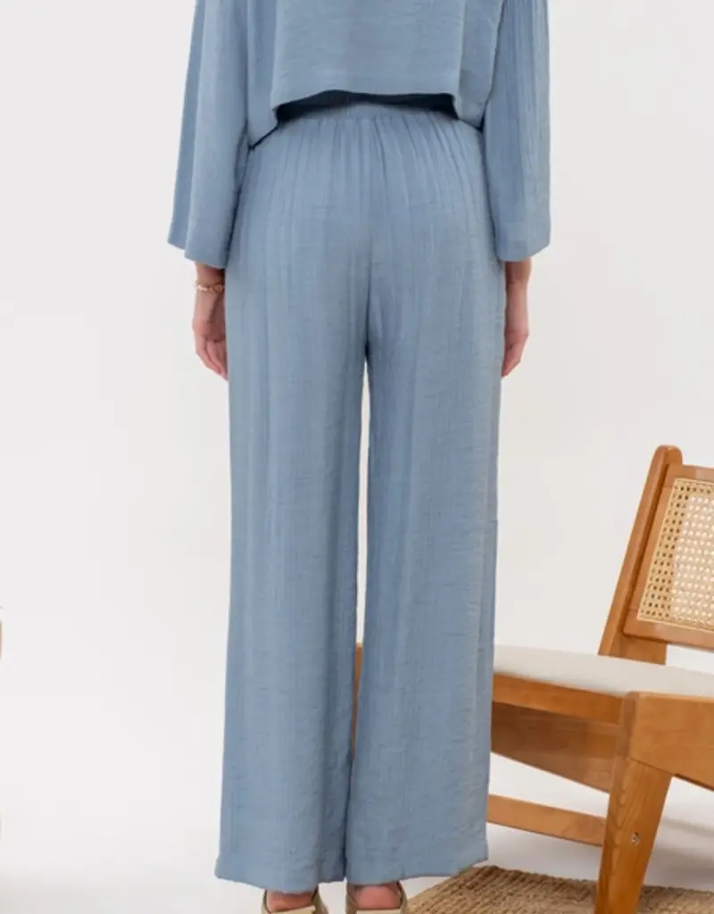 Lili Lu LIGHTWEIGHT  ELASTIC WAIST WITH SIDE POCKETS PANT