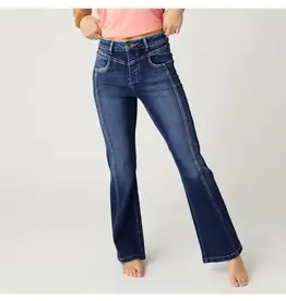Coco + Carmen Everstretch Flare Jeans with Front Vertical Seaming