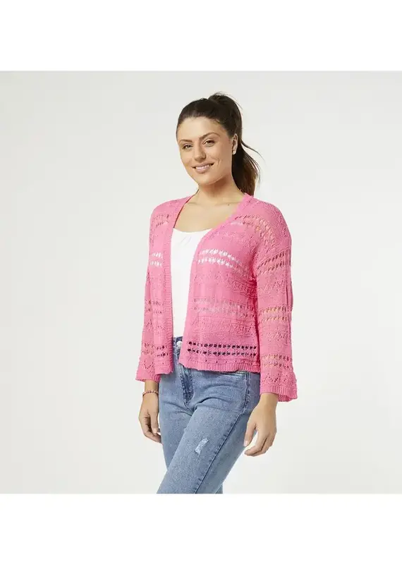 Coco + Carmen Trina Pink Sweater Cardigan