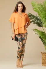 Coco + Carmen Printed Jasmine Zipper Pocket Leggings