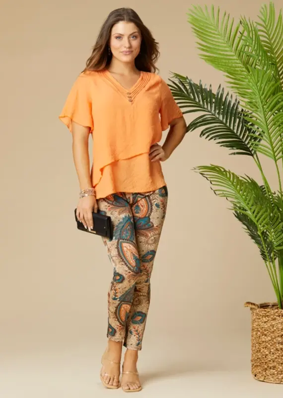 Coco + Carmen Printed Jasmine Zipper Pocket Leggings