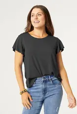 Coco + Carmen Avery Flutter Sleeve Tee