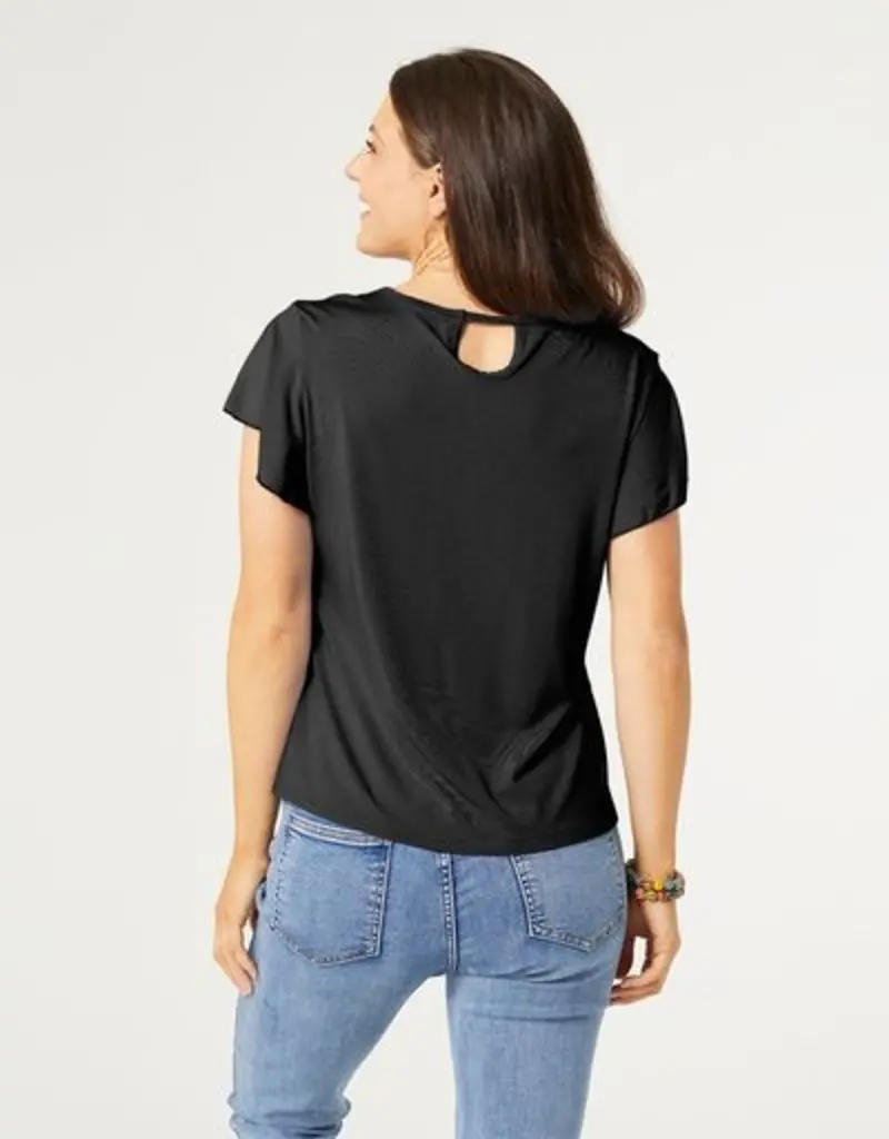 Coco + Carmen Avery Flutter Sleeve Tee