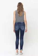 Vervet by Flying Monkey MID RISE RAW HEM CROP SKINNY JEAN
