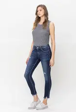 Vervet by Flying Monkey MID RISE RAW HEM CROP SKINNY JEAN