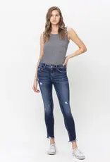 Vervet by Flying Monkey MID RISE RAW HEM CROP SKINNY JEAN