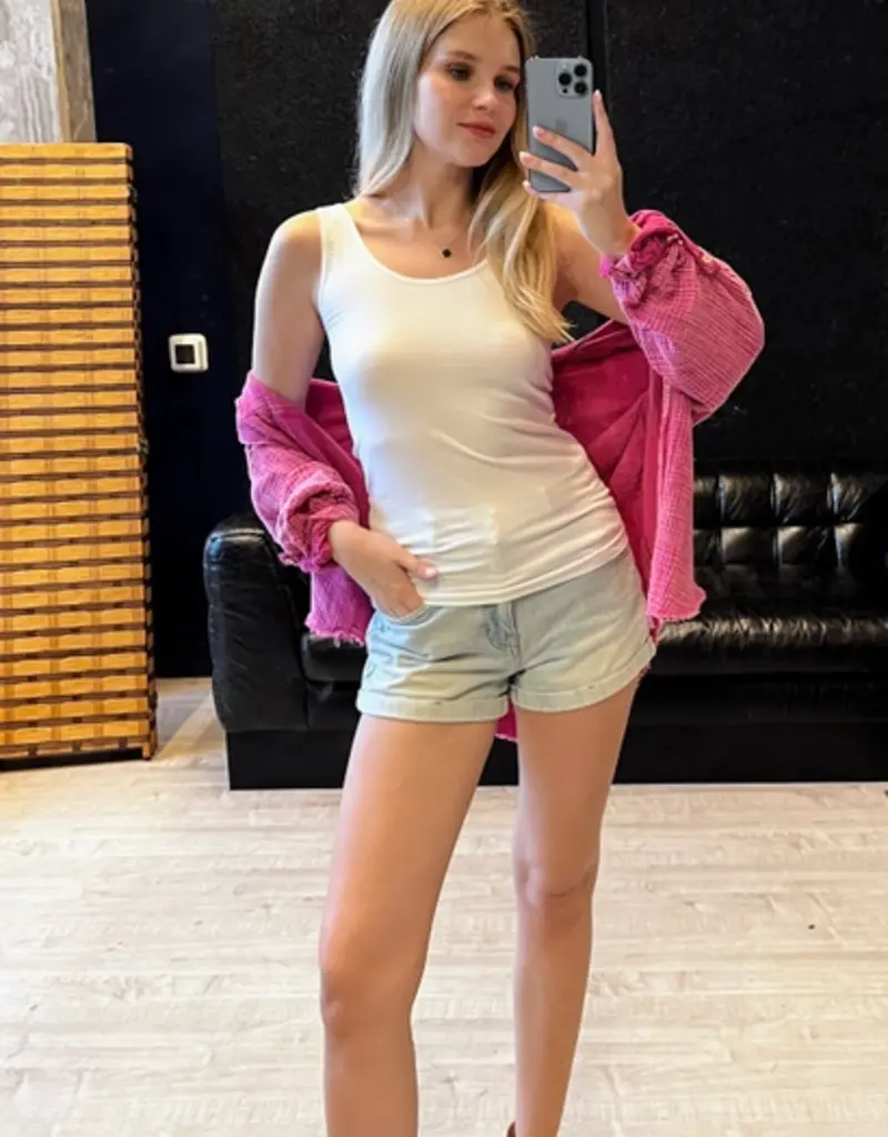 2 Way V-Neck/Scoop Neck Seamless Tank