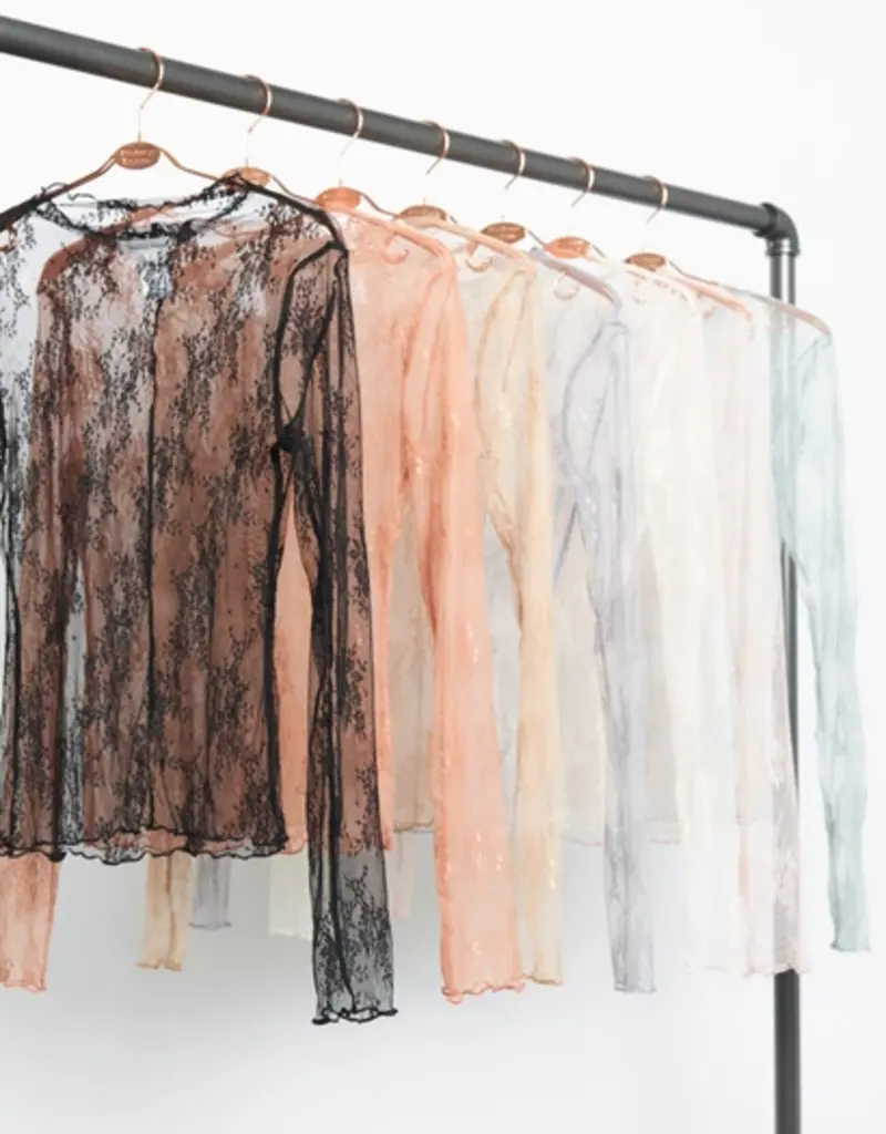 Lili Lu Sheer Lace Mesh Top