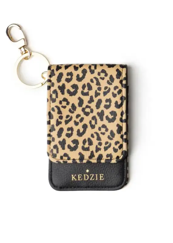 Kedzie Essentials Only ID Holder Keychain - Just Kitten