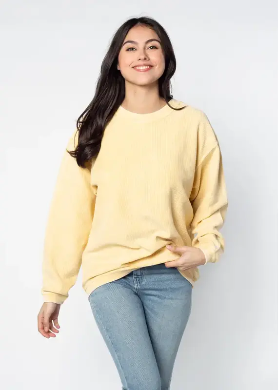 Gold - The Original Corded Crew - Oversized