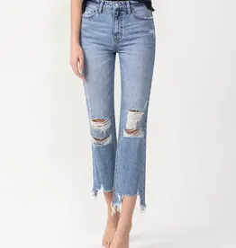 Intelligence High Rise Relaxed Straight Jeans