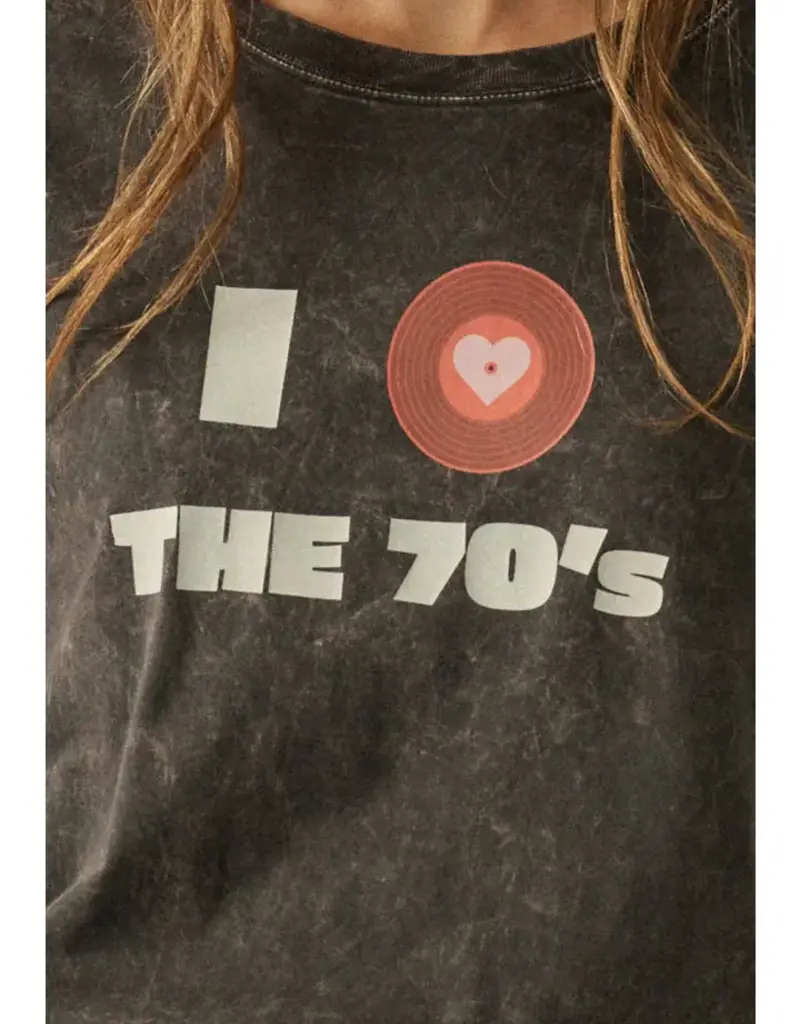 I Love the 70s Vintage-Wash Graphic Tee