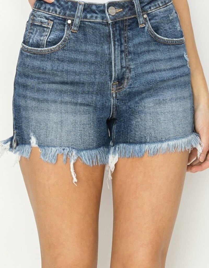 Risen Jeans RISEN HIGH RISE SIDE SLIT SHORTS