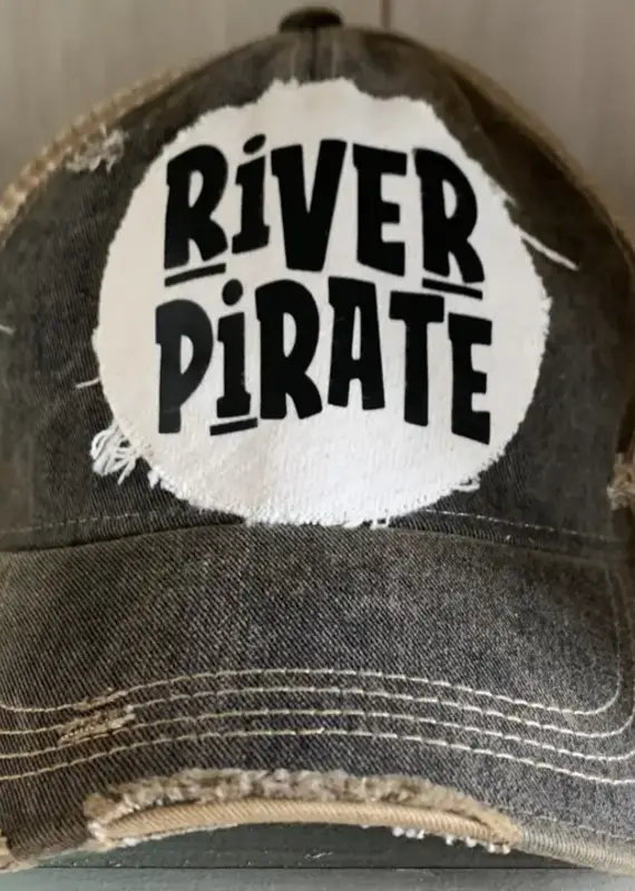 River Pirate, River Hat, Floating Hat  Black