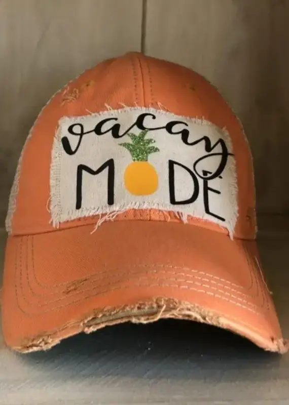 Vacay Mode Hat in 3 colors Sherbert-Yellow-Mint