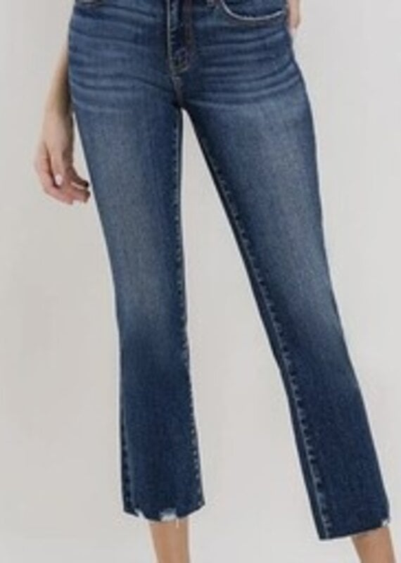 Lovervet Mid Rise Cropped Mini Bootcut Jeans