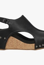 Corkys Carley Black Smooth Sandal