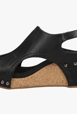 Corkys Carley Black Smooth Sandal