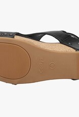 Corkys Carley Black Smooth Sandal