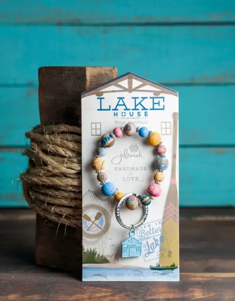 Lake House Carded Wrist Keychain