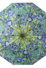 RainCaper Van Gogh Irises Folding Travel Umbrella