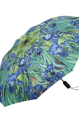 RainCaper Van Gogh Irises Folding Travel Umbrella