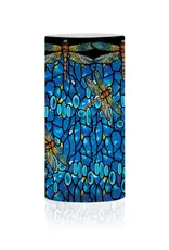 6 in. Led Flameless Wax Candle - Tiffany "Dragonfly"