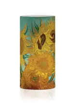 6 in. Led Flameless Wax Candle - Van Gogh "Sunflowers"