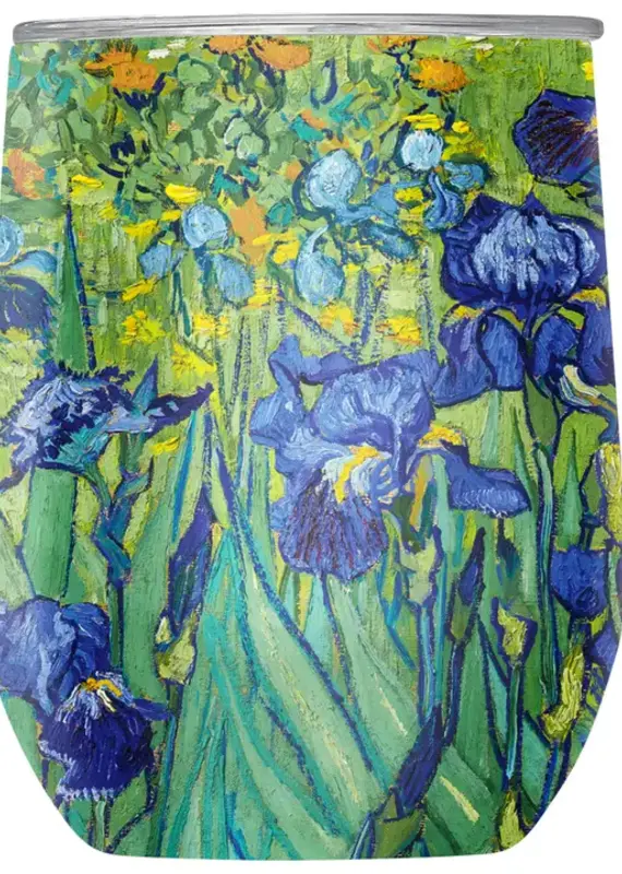 Stemless Wine Tumbler - Van Gogh "Irises"