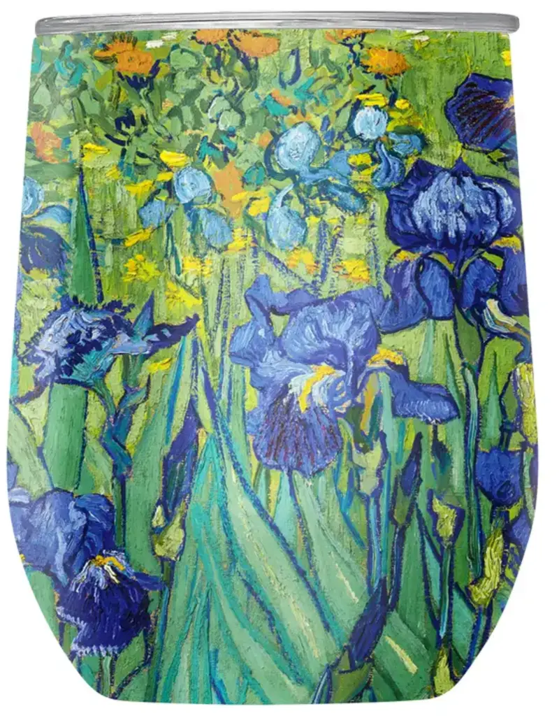 Stemless Wine Tumbler - Van Gogh "Irises"