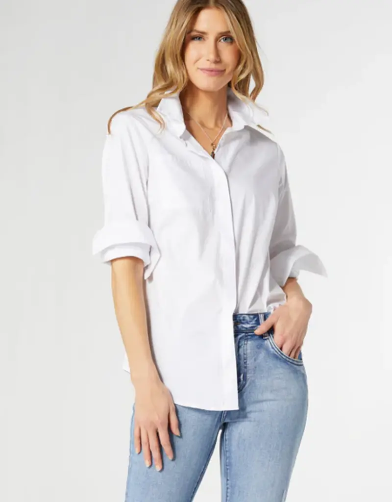Meredith Button-Up Boyfriend Shirt