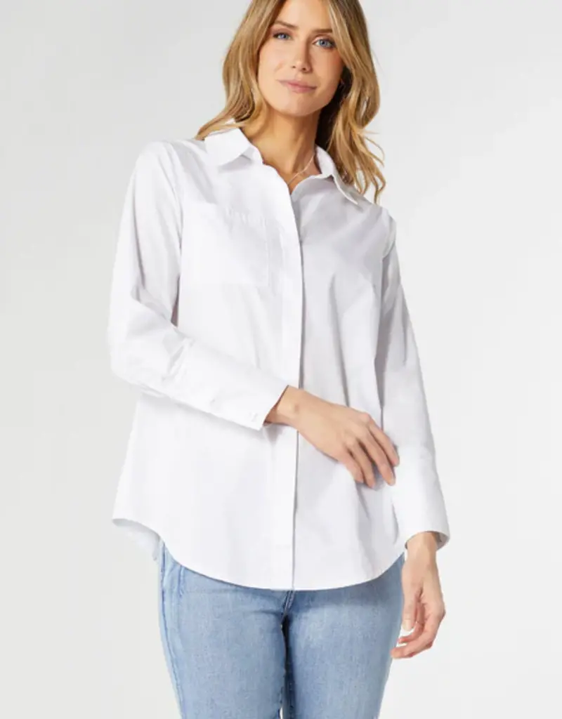 Meredith Button-Up Boyfriend Shirt