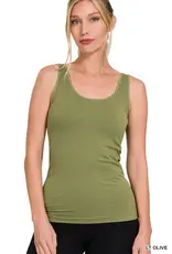 2 Way V-Neck/Scoop Neck Seamless Tank