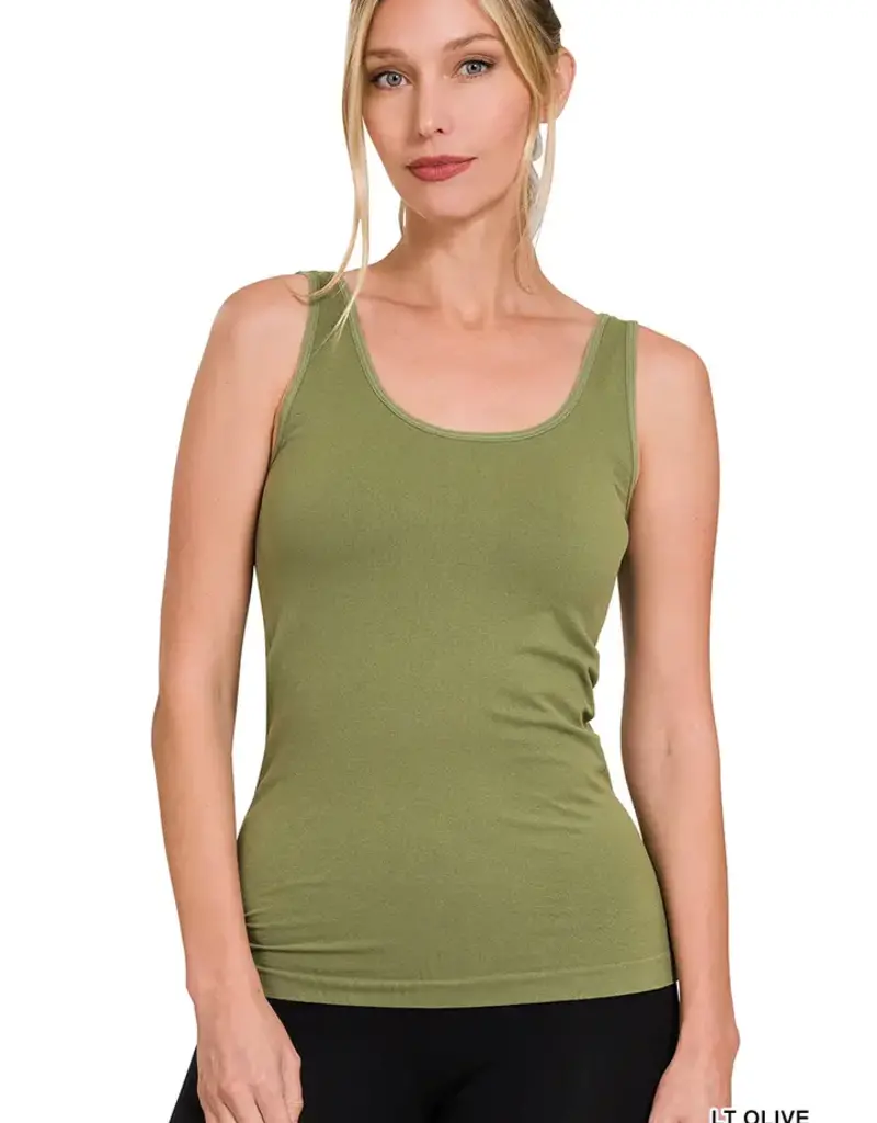 2 Way V-Neck/Scoop Neck Seamless Tank