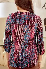 Multicolor Animal Print Top