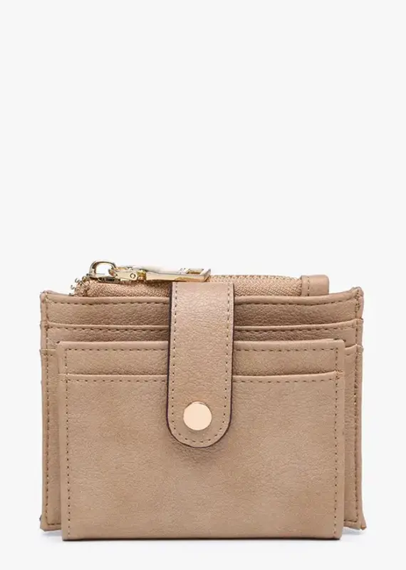 Sam Mini Snap Wallet/Card Holder Sand