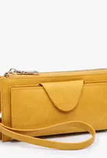 Kyla Rfid Wallet w/ Snap Closure Mustard