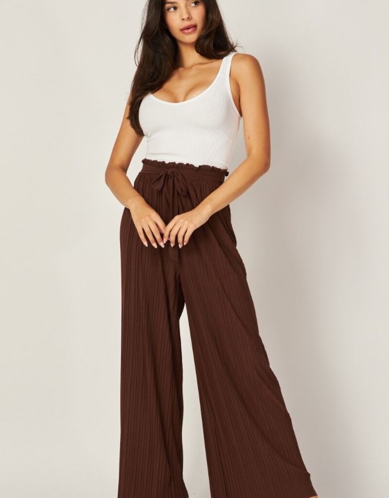 Tie Front Pleated Pant