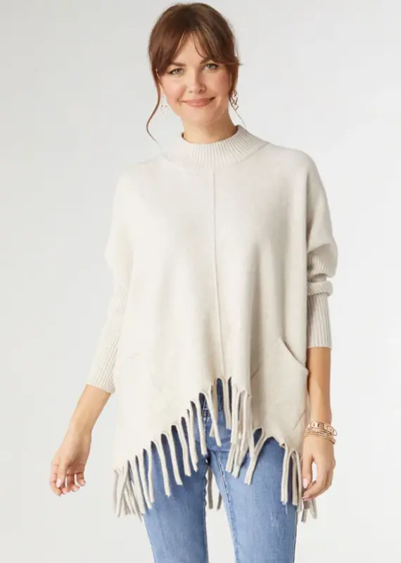 Heavenly-Luxe Flowy MockNeck Sweater