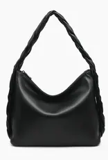 Delilah Knotted Detail Hobo w/ Knotted Handle - BLACK