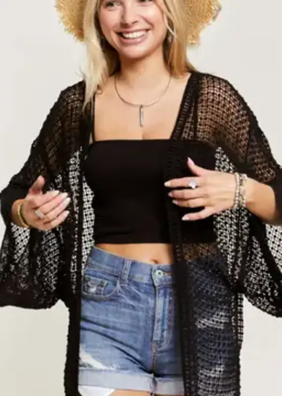 Popcorn Crochet Cardigan