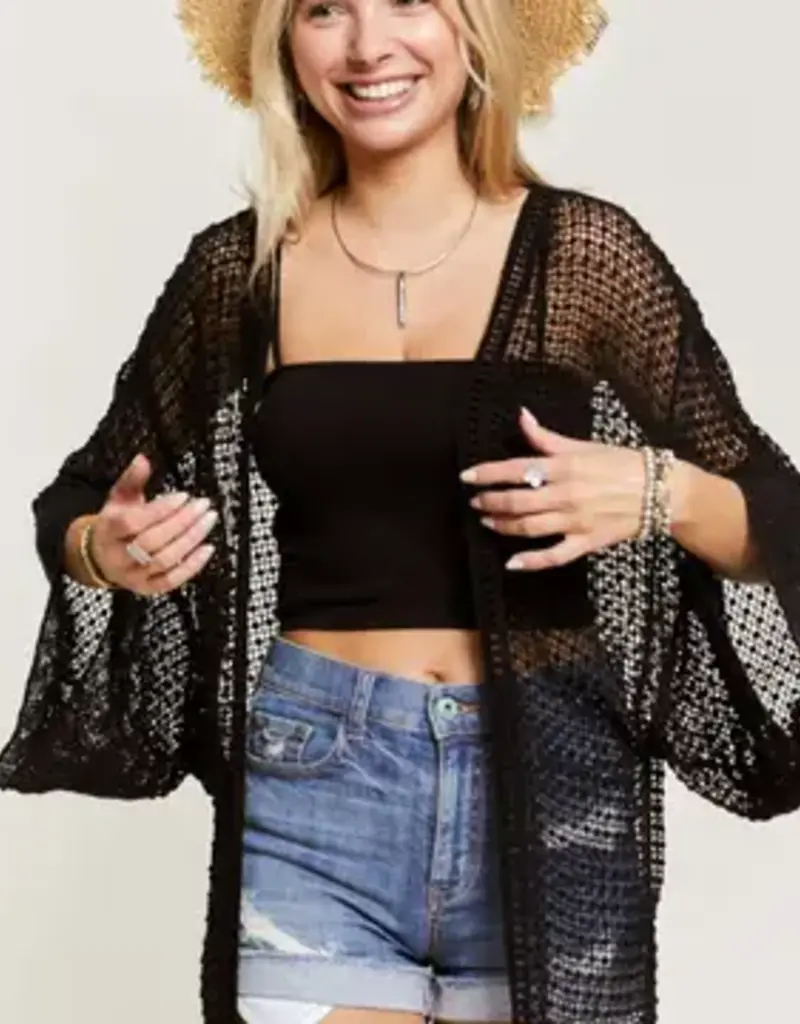 Popcorn Crochet Cardigan
