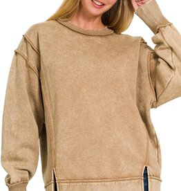 Soft & Cozy Crew Exposed Seam Sweatshirt