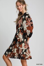 Abstract Printed Dress