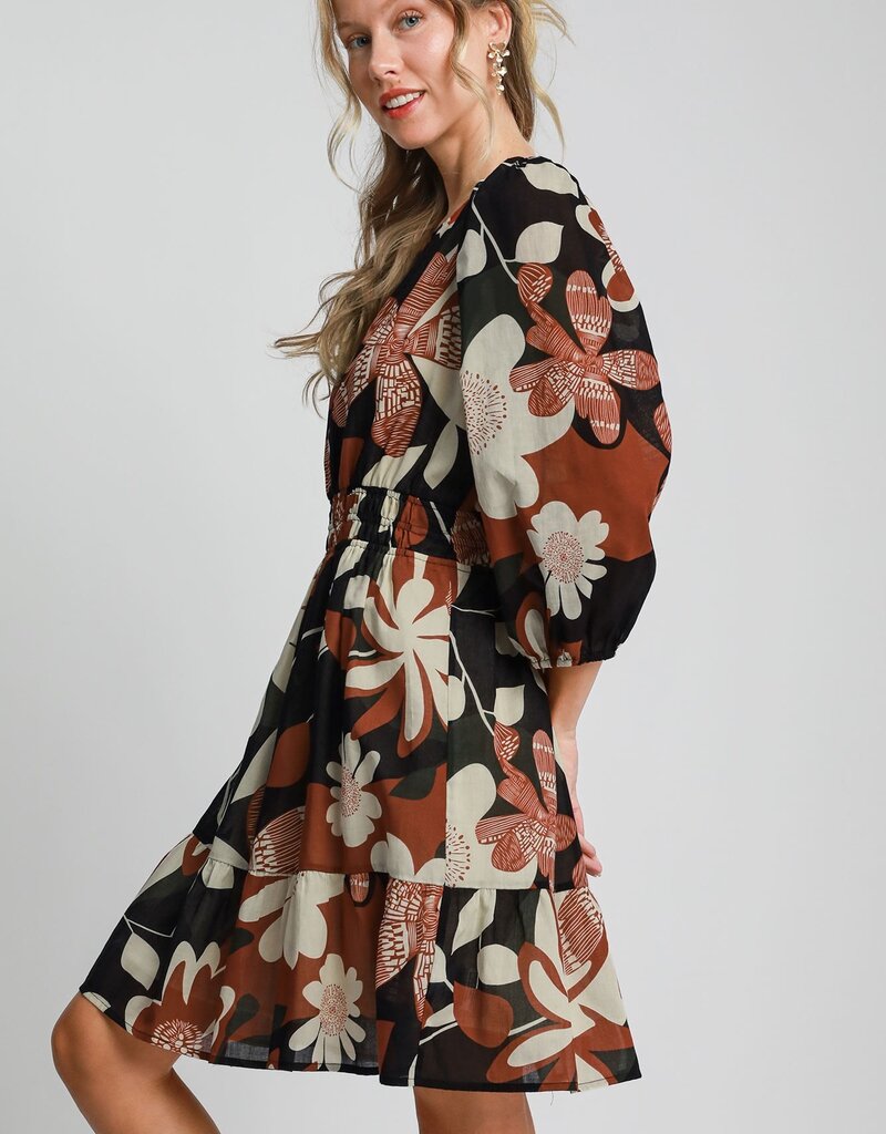 Abstract Printed Dress
