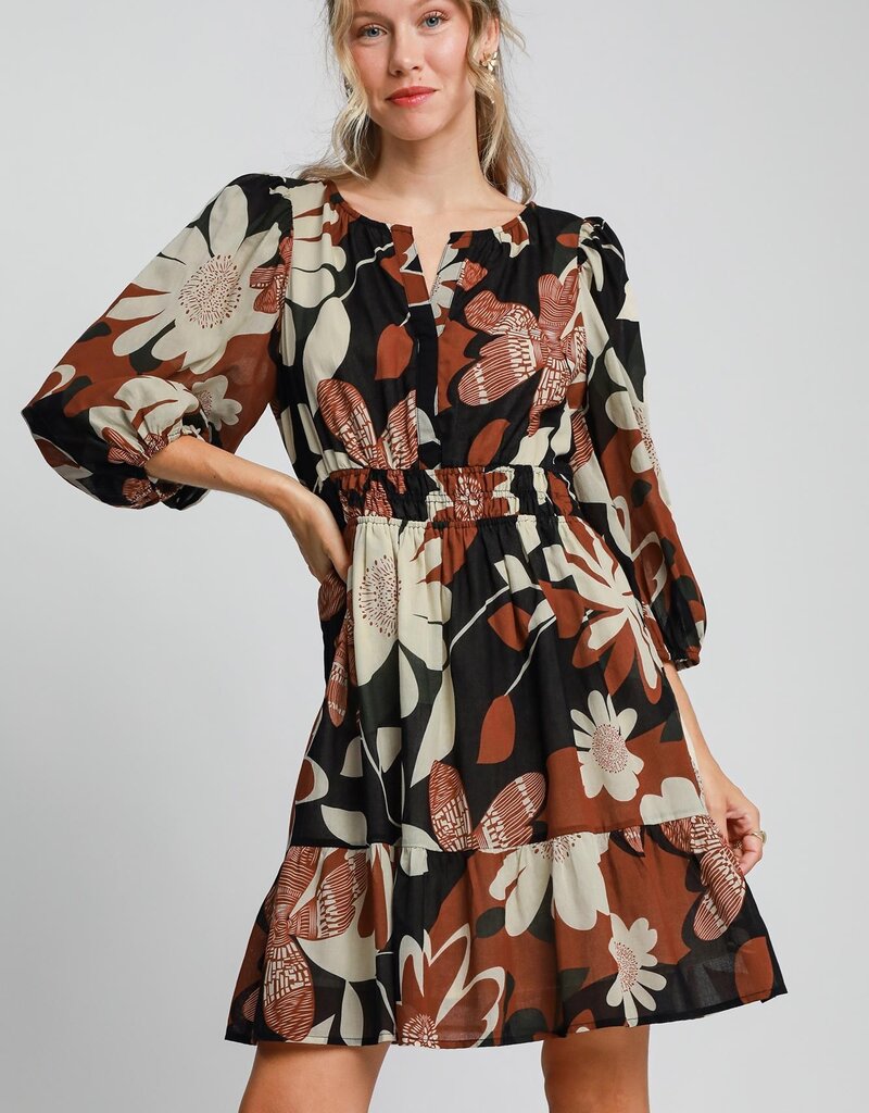 Abstract Printed Dress