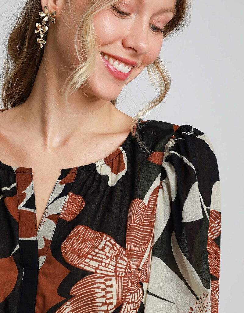 Abstract Printed Dress