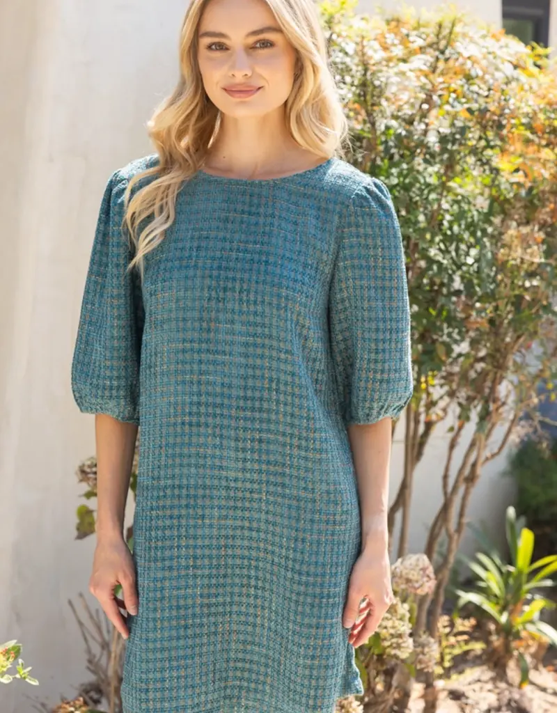 Contrast Bow Back Detailed Shift Dress